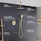 Kibi Circular Pressure Balanced Ceiling Mounted 3-Function Shower System w Rough In Valve - Brushed Gold KSF409BG - alternate 6